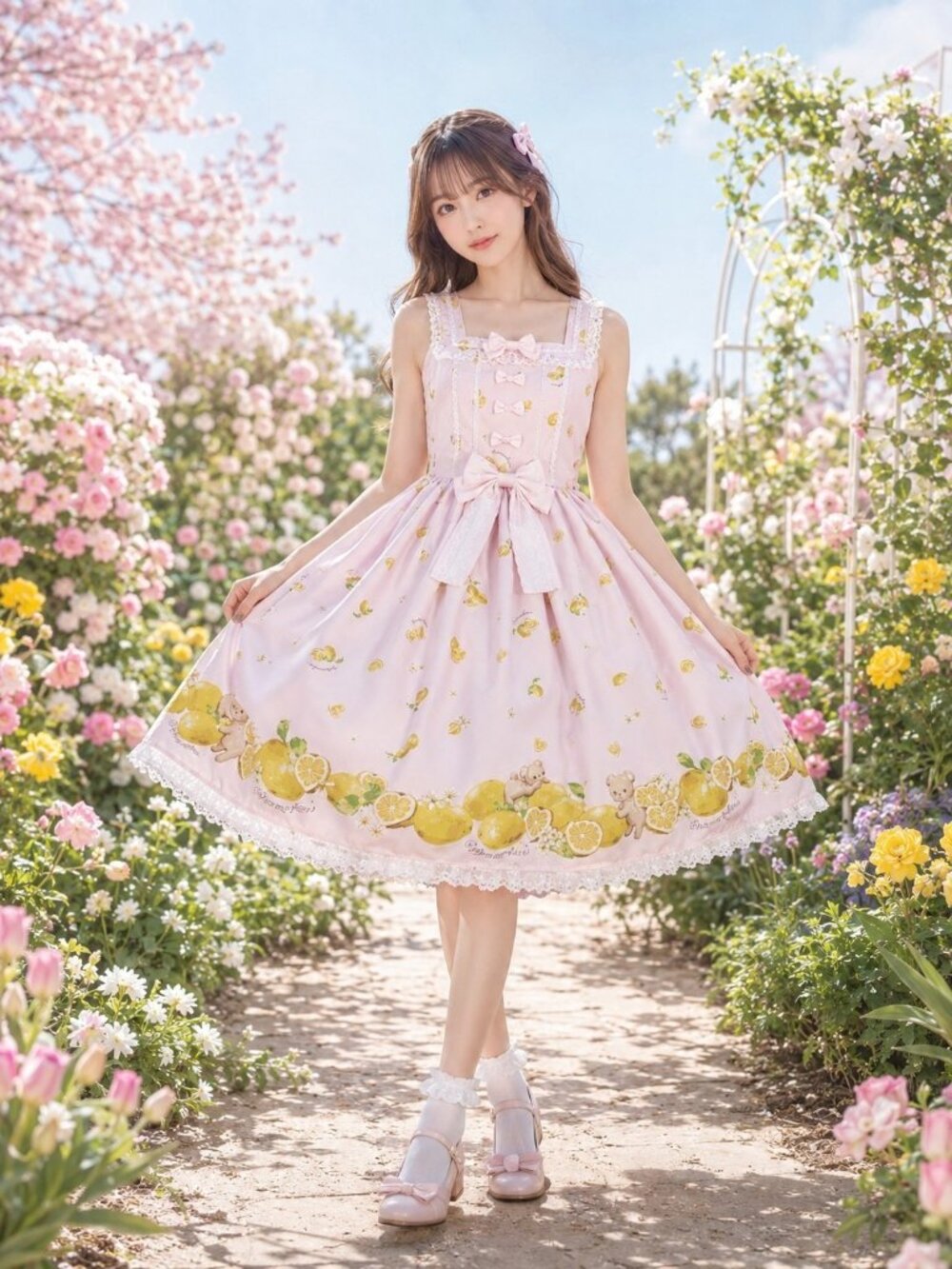 2022 Metamorphose temps de fille Dreaming Heart♡Lemon Ribbon Size 2/plus Japan